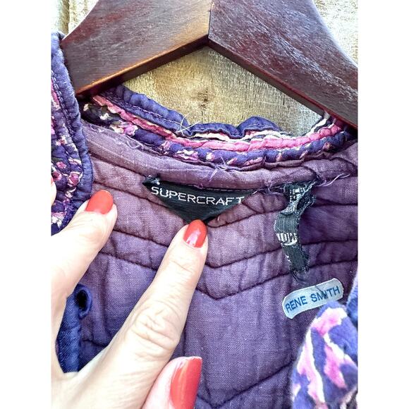 True 1970s Blockprint Made In India Cotton Dress — Authentic Vintage - Picture 15 of 15